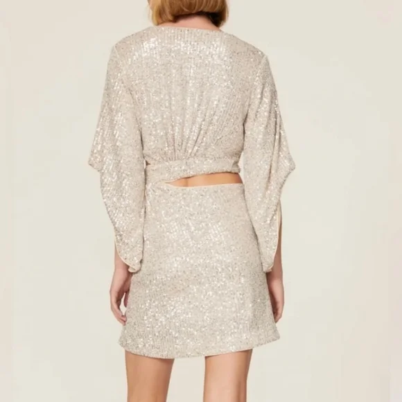 Bardot Cutout Sequins Dress - Picture 4 of 4